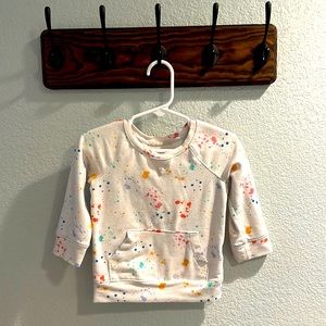 Baby splatter paint sweatshirt